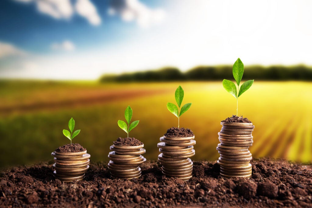 Money is born soil in the bottom of the plantations. Agribusiness profit land value