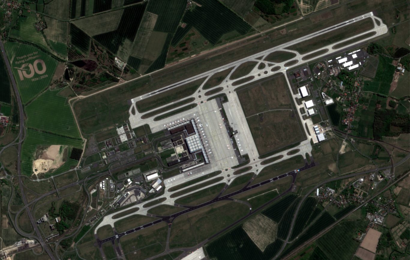 EarthDaily image of Berlin Brandenburg Airport, Germany