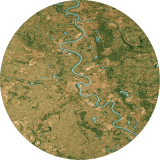 Satellite Imagery of the Rhine river