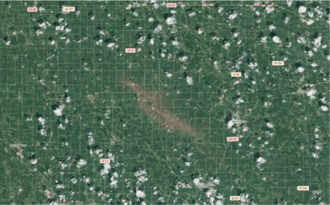 Tracking Crop Change After Severe Weather