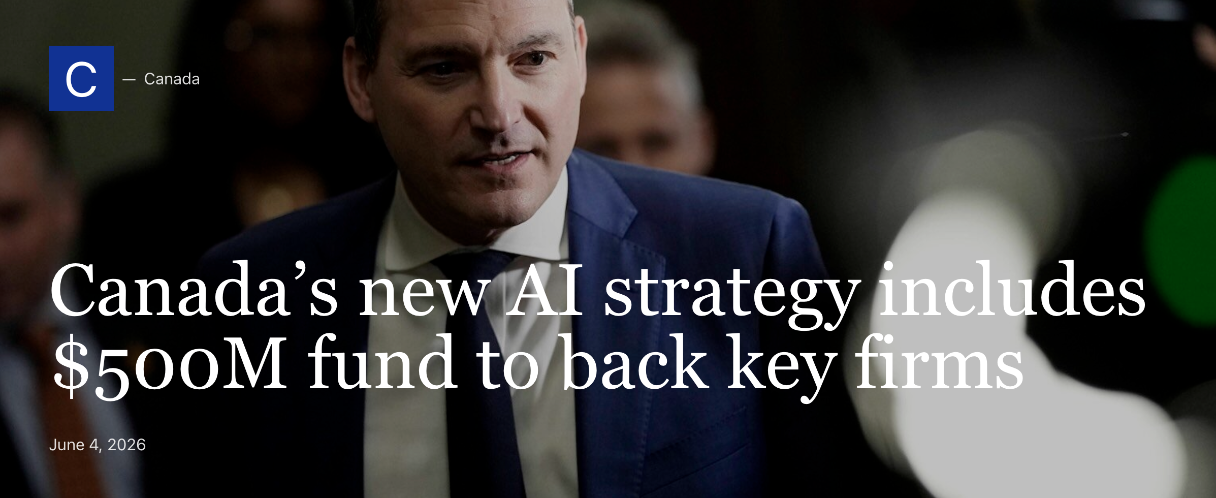 Canada’s new AI strategy includes $500M fund to back key firms
